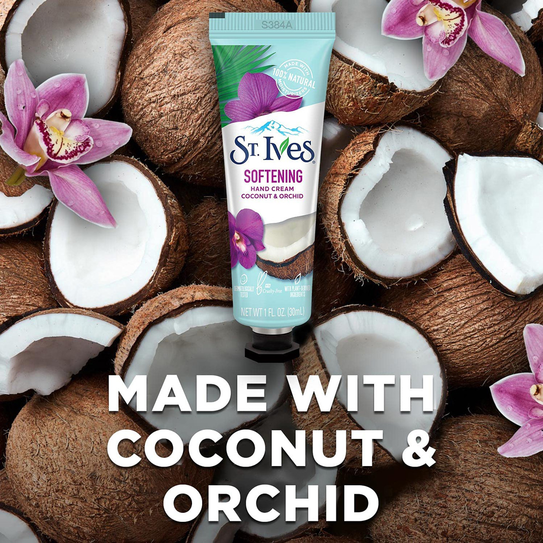 Kem dưỡng da tay St.Ives Softening Coconut & Orchid Hand Cream 30ml
