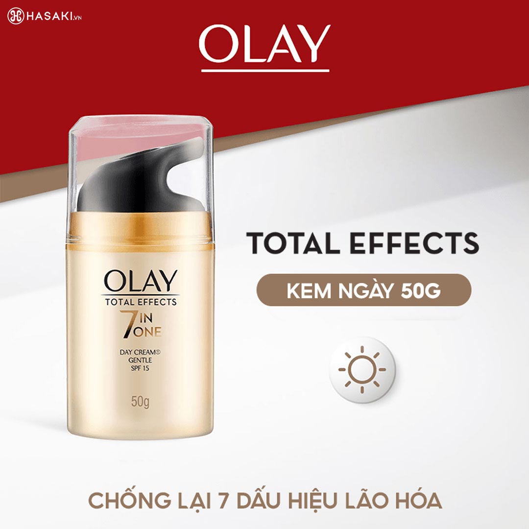 Kem Dưỡng Olay Total Effects 7 in One Day Cream Gentle SPF 15 50g