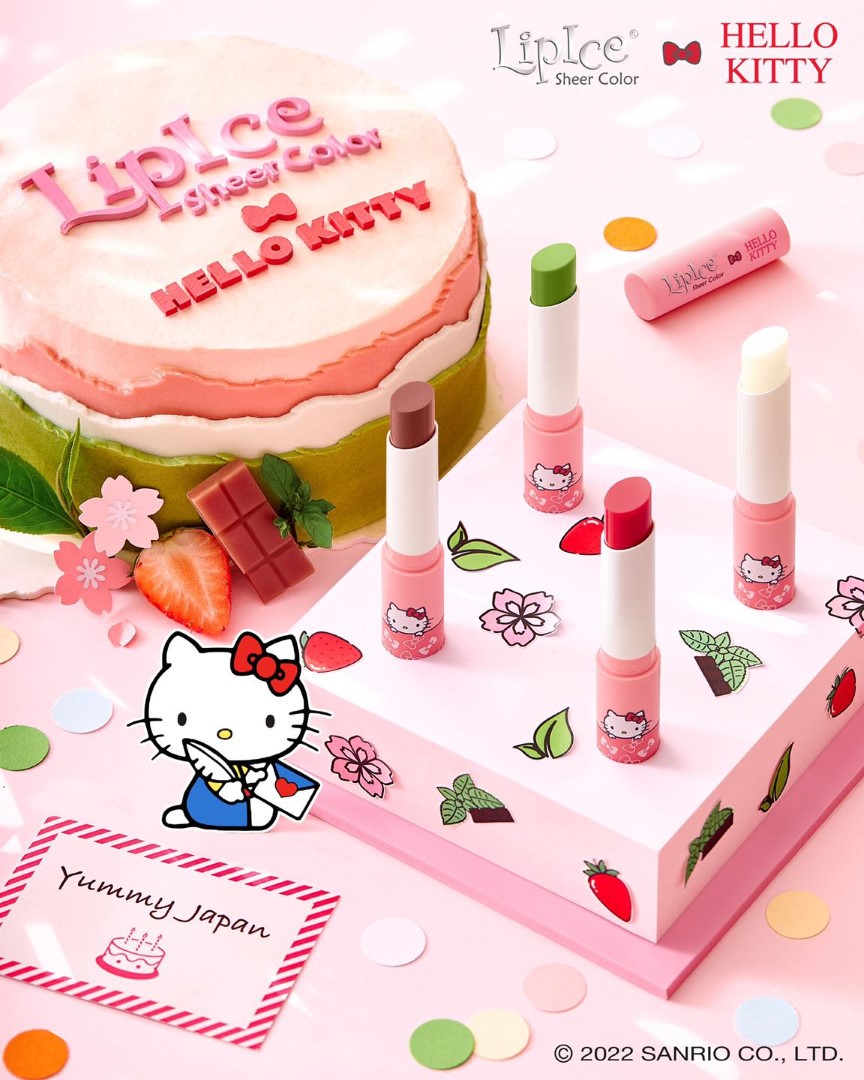Bộ sưu tập son dưỡng phiên bản giới hạn LipIce Sheer Color x Hello Kitty 2.4g hiện đã có mặt tại Hasaki với 4 mùi hương cho bạn lựa chọn.