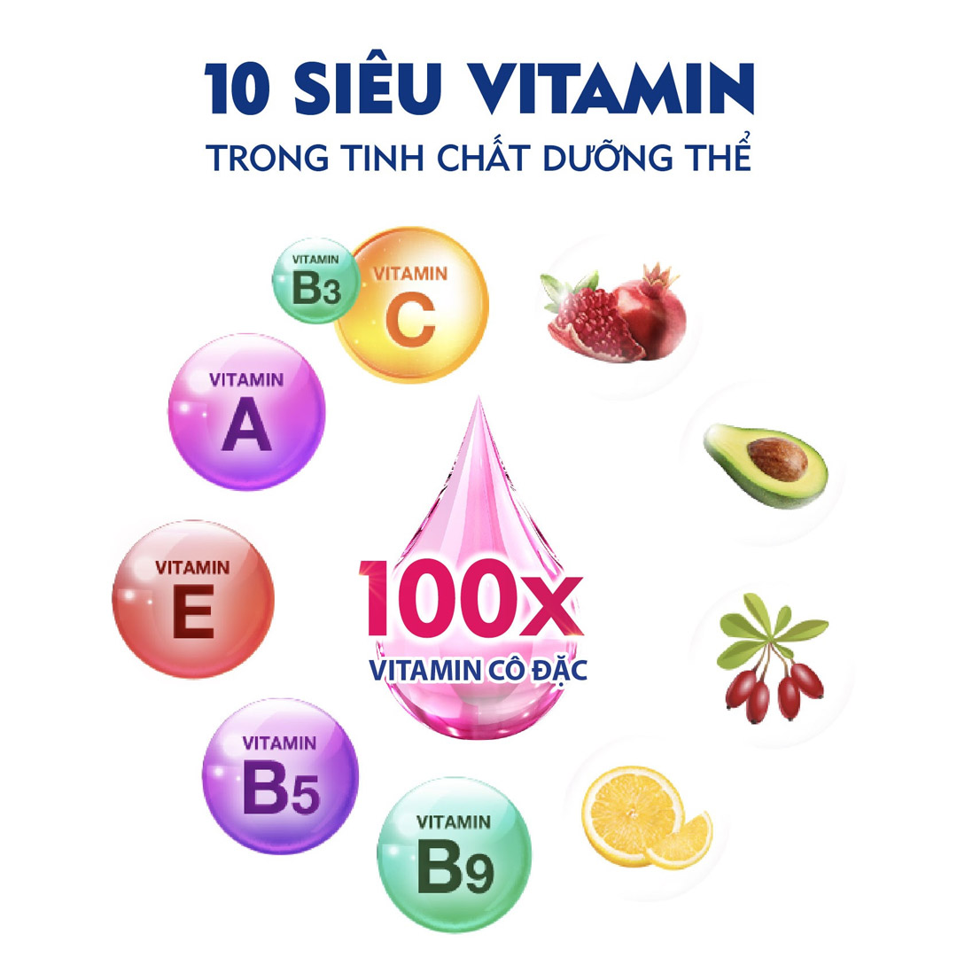 Tinh Chất Nivea Extra Bright 10 Super Vitamins & Skin Foods Serum chứa 10 loại siêu vitamin giúp dưỡng da sáng khỏe, đều màu, làm mờ vết thâm nám & đốm nâu hiệu quả.