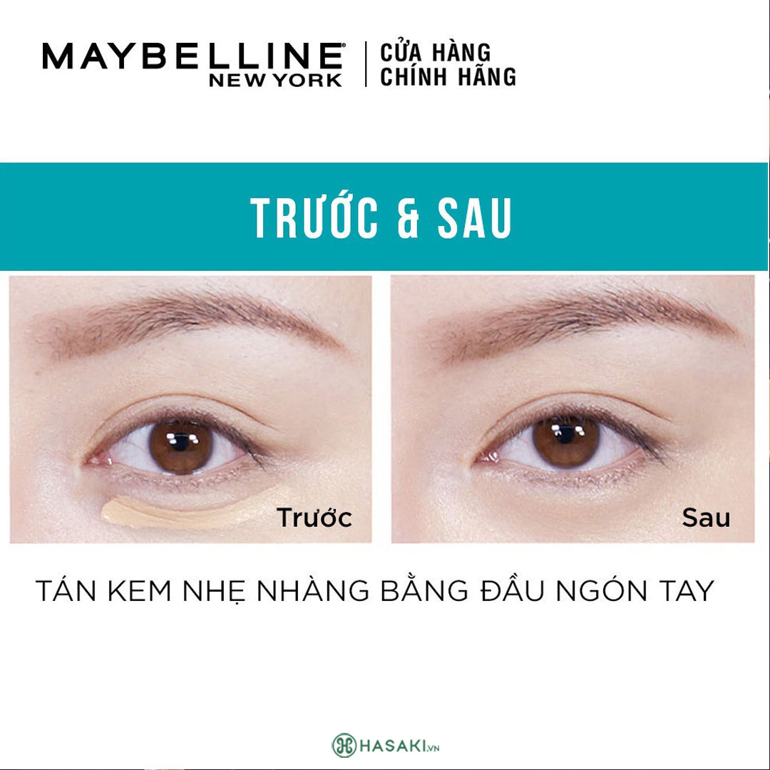 Kem che khuyết điểm Maybelline Fit Me giúp che phủ hoàn hảo các khuyết điểm  trên da như: mụn, vết nám, tàn nhang, nếp nhăn và quầng thâm trên đôi mắt.