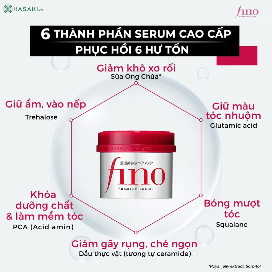 Kem Ủ Tóc Fino Premium Touch Cải Thiện Tóc Hư Tổn