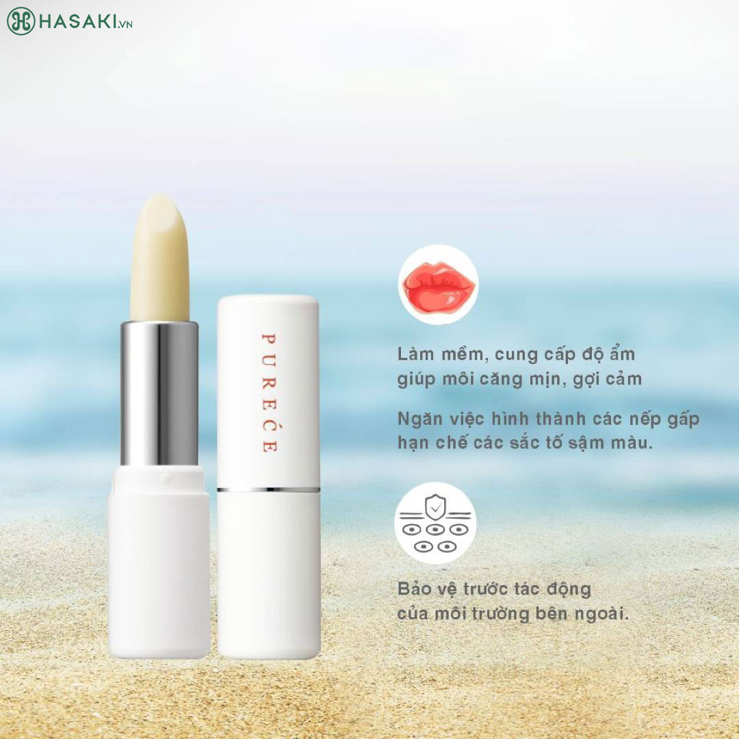 Son Dưỡng Ngừa Nhăn Và Khô Môi Naris Medicated Purece Lip Care Stick 3g