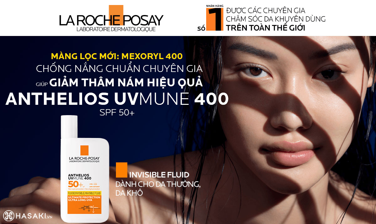 Sữa Chống Nắng La Roche-Posay Anthelios UVMune 400 Fluide Invisible Fluid SPF50+