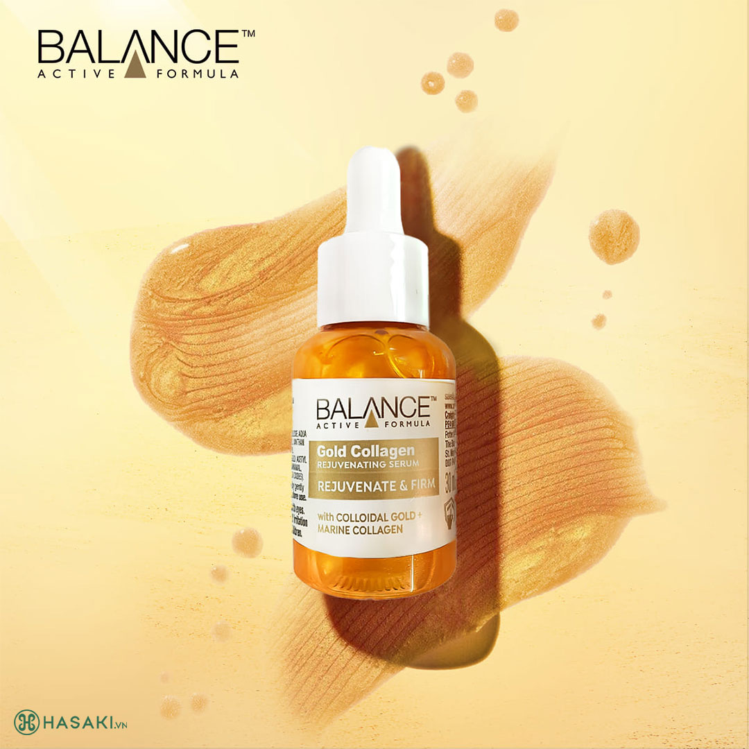 Serum Trẻ Hóa, Tái Tạo Da Balance Active Formula Gold + Marine Collagen Rejuvenating Serum