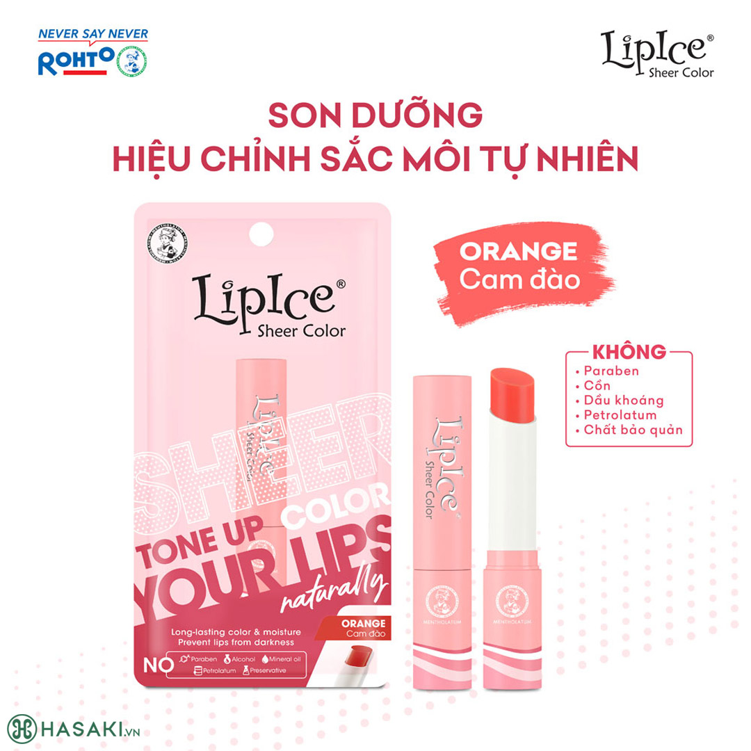 Sản phẩm Combo 2 Son Dưỡng LipIce Hiệu Chỉnh Sắc Môi - Cam Đào + Đỏ Mọng 2.4ghiện đã có mặt tại Hasaki