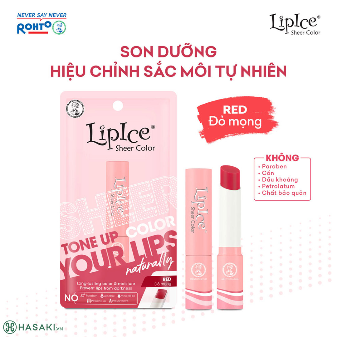 Sản phẩm Combo 2 Son Dưỡng LipIce Sheer Color - Orange + Red hiện đã có mặt tại Hasaki