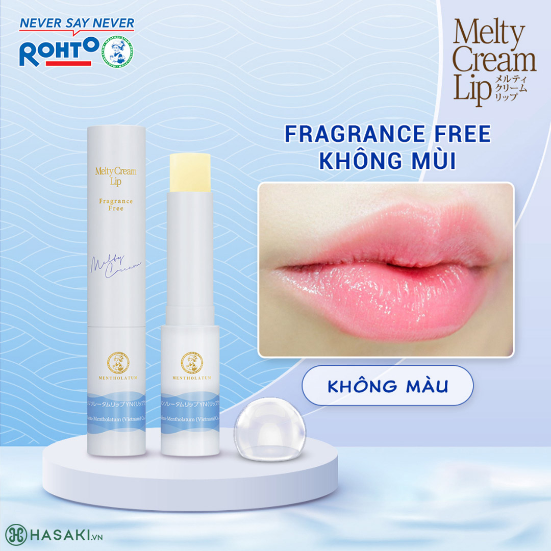 Sản phẩm Combo 2 Son Dưỡng Môi Mentholatum Melty Cream Lip Blooming Honey + Fragrance Free hiện đã có mặt tại Hasaki