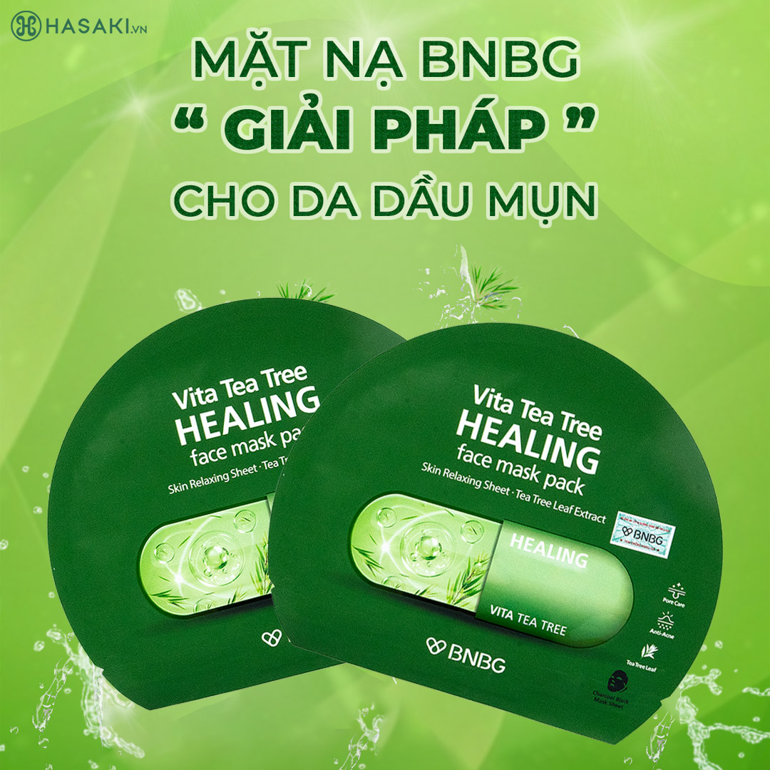 Mặt Nạ BNBG Tràm Trà Giúp Thải Độc Da, Giảm Mụn 30ml