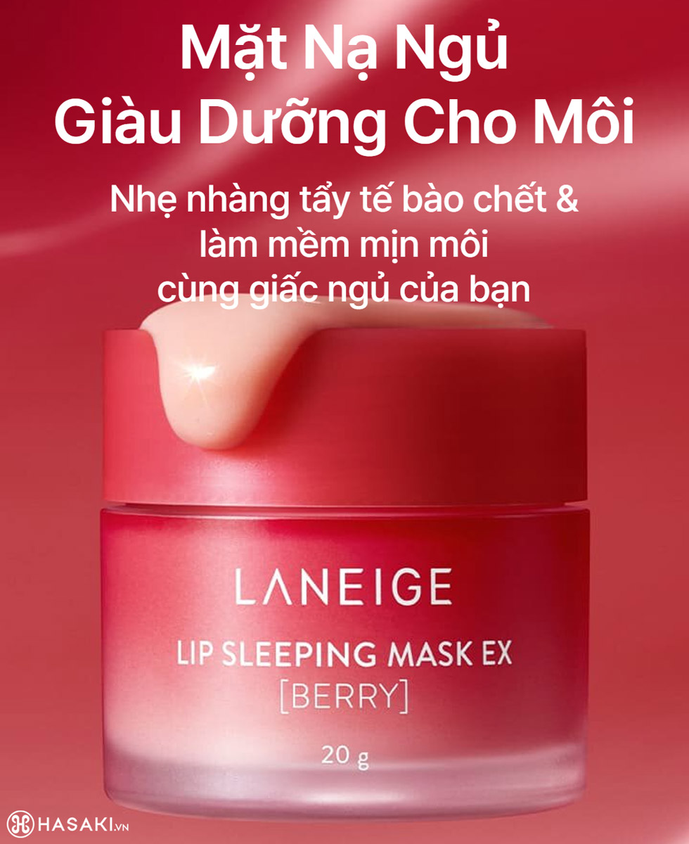 [Mini] Mặt Nạ Ngủ Môi Laneige Hương Quả Mọng 8g