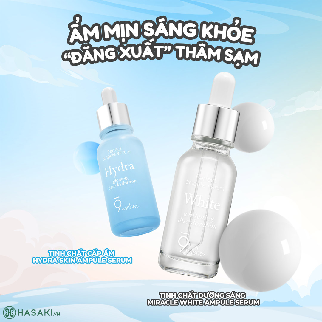 Serum 9Wishes Dưỡng Ẩm & Làm Căng Bóng Da 30ml