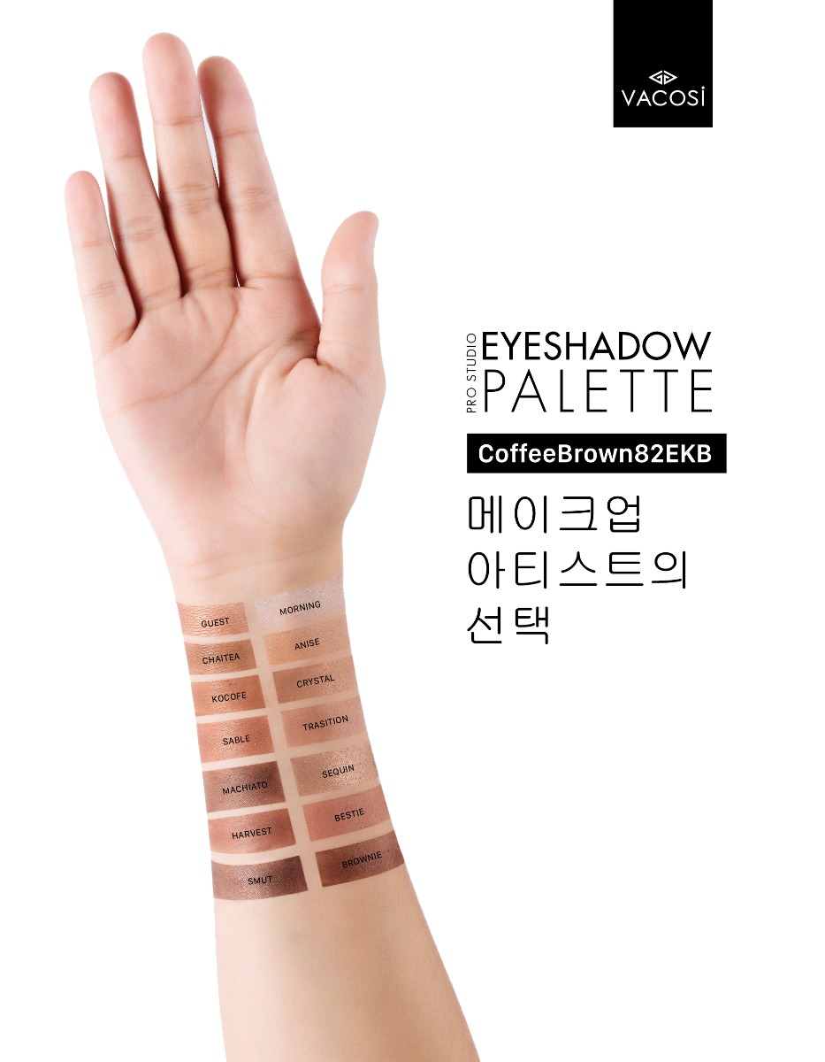 Bảng Màu Mắt Chuyên Nghiệp Vacosi 82EKB Eyeshadow Palette 45g 