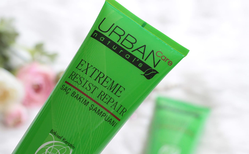 Dầu Gội Cho Tóc Yếu Và Hư Tổn URBAN Care Natural's Extreme Resist Repair Hair Care Shampoo 250ml dùng hằng ngày