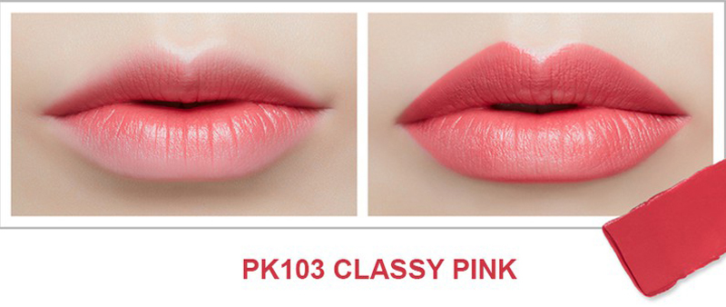 Son Thỏi Mịn Môi VDIVOV Lip Cut Rouge PK103 Classy Pink 3.8g