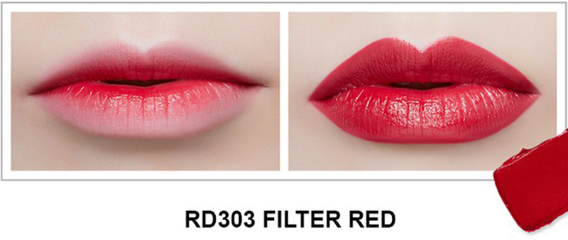 Son Thỏi Mịn Môi VDIVOV Lip Cut Rouge RD303 Filter Red 3.8g