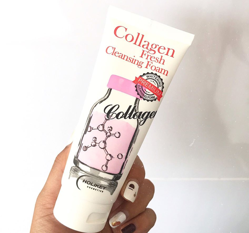 Sữa Rửa Mặt Collagen Holikey Dưỡng Sáng Da, Ngừa Lão Hóa Collagen Fresh Cleansing Foam 100ml