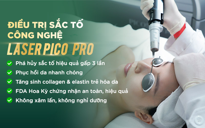 Điều trị tăng sắc tố công nghệ Picosure Pro tại Hasaki Clinic