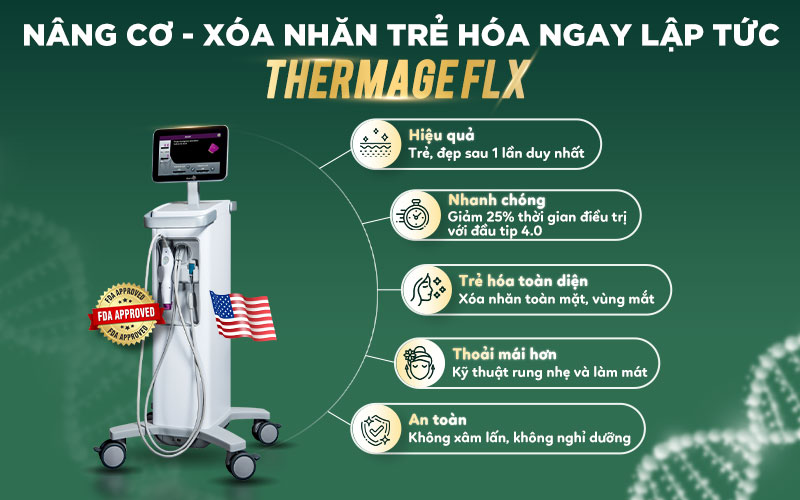 Công nghệ Thermage FLX 100% chính hãng tại Hasaki Clinic