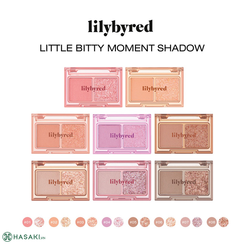 Bảng Phấn Mắt Lilybyred Little Bitty Moment Eyeshadow 1.6g