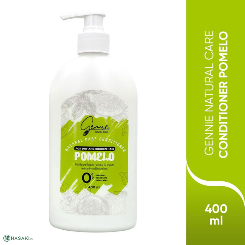 Dầu Xả Gennie Natural Care Conditioner - Pomelo For Dry & Broken Hair Bưởi Ngăn Rụng 400ml