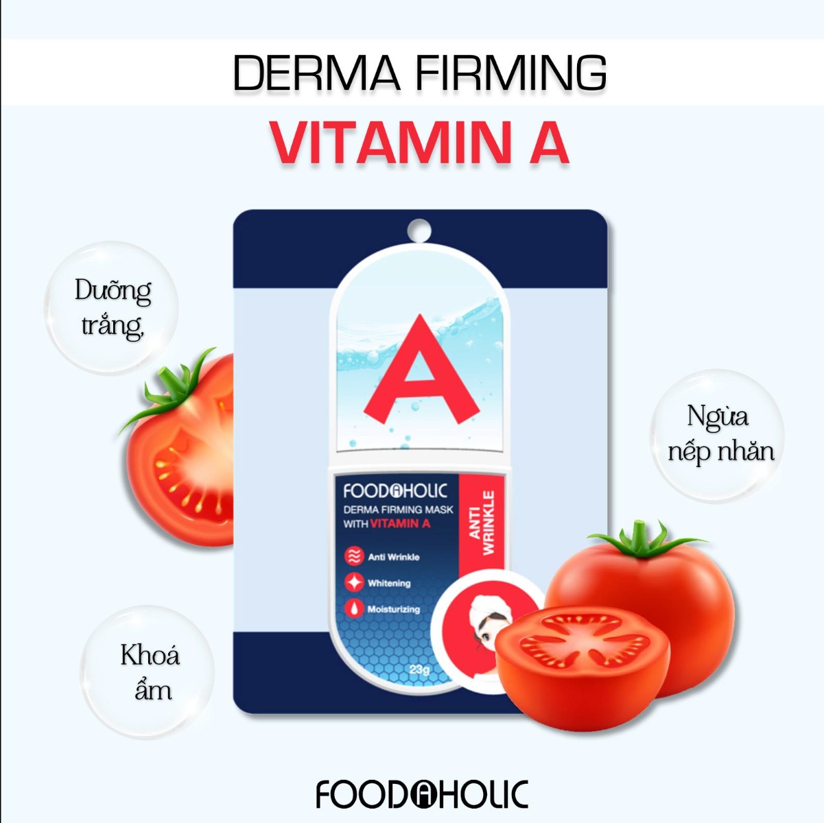 Mặt Nạ Chống Lão Hoá Foodaholic With Vitamin A