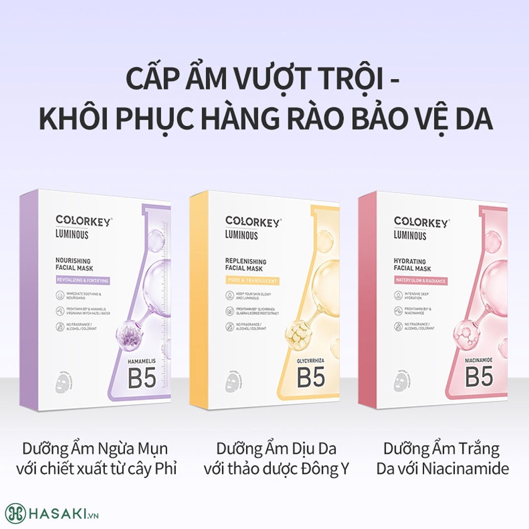 Combo 3 Hộp Mặt Nạ Colorkey