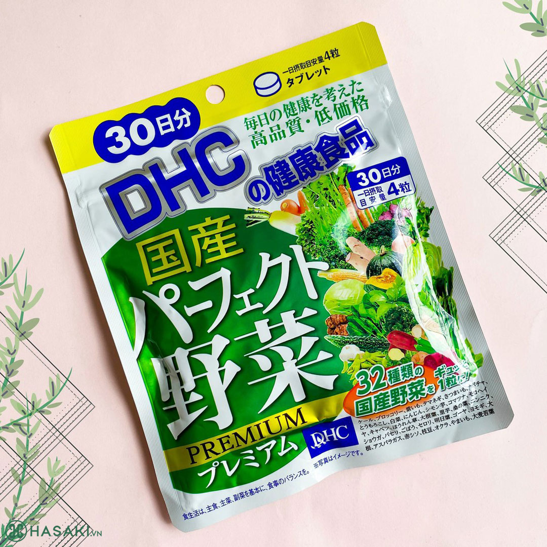 Viên Uống DHC Rau Củ Quả Tổng Hợp Perfect Vegetable - Premium Japanese Harvest 120 Viên - 30 Ngày