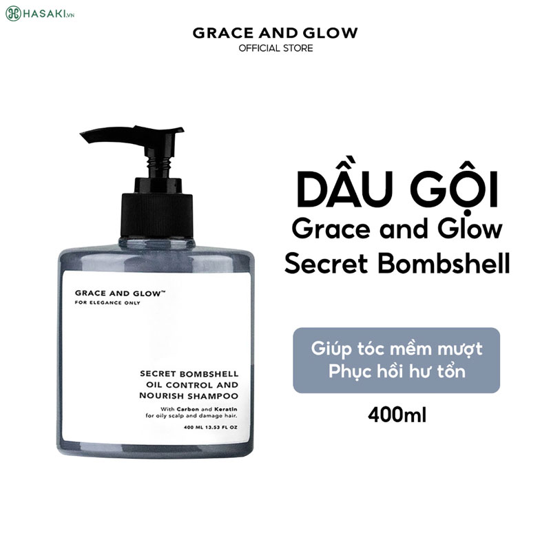 Dầu Gội Grace And Glow Secret Bombshell Anti Oil And Repair Solution Shampoo Kiềm Dầu 400ml 