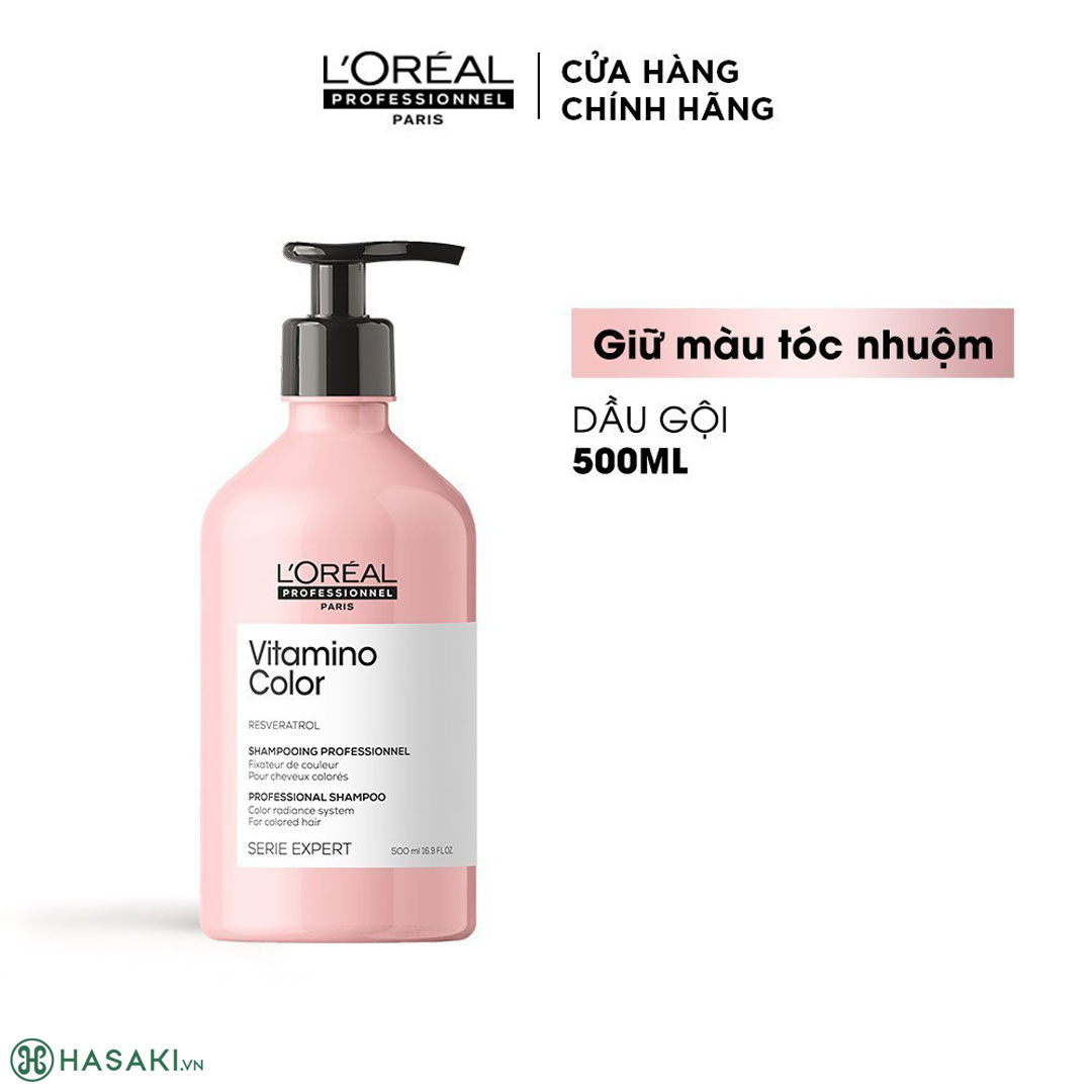 Dầu Gội L'Oréal Professionnel Serie Expert Vitamino Color Shampoo Giữ Màu Tóc Nhuộm 500ml