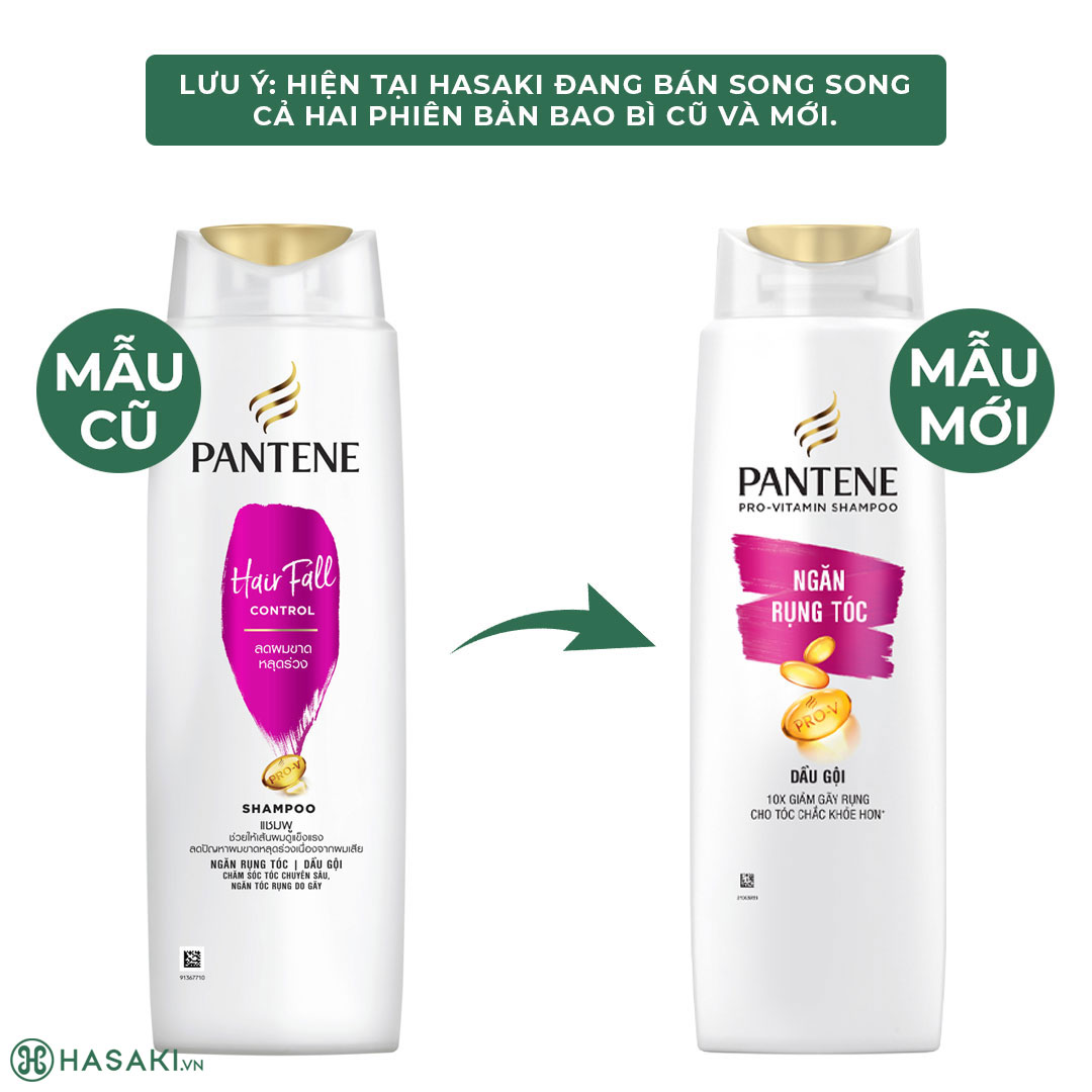 Dầu Gội Ngăn Rụng Tóc Pantene Hair Fall Control Shampoo Dung Tích 300ml
