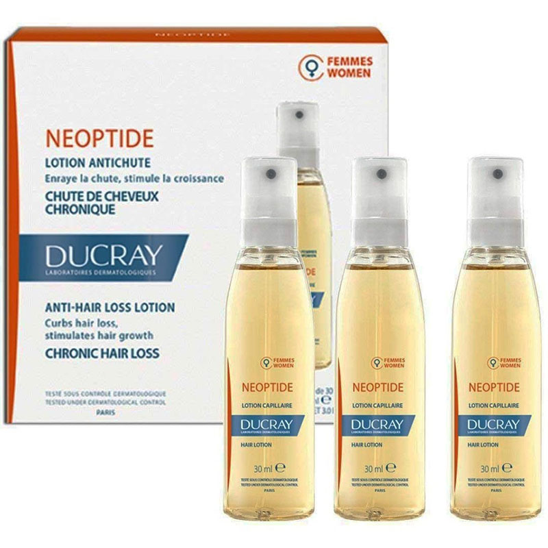 Dung Dịch Ducray Neoptide Hair Lotion Phục Hồi Và Giảm Rụng Tóc 3x30ml - 1