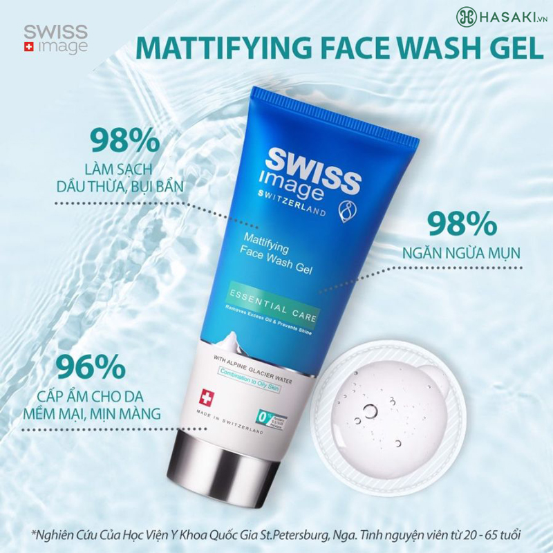 Gel Rửa Mặt Swiss Image Mattifying Face Wash Gel