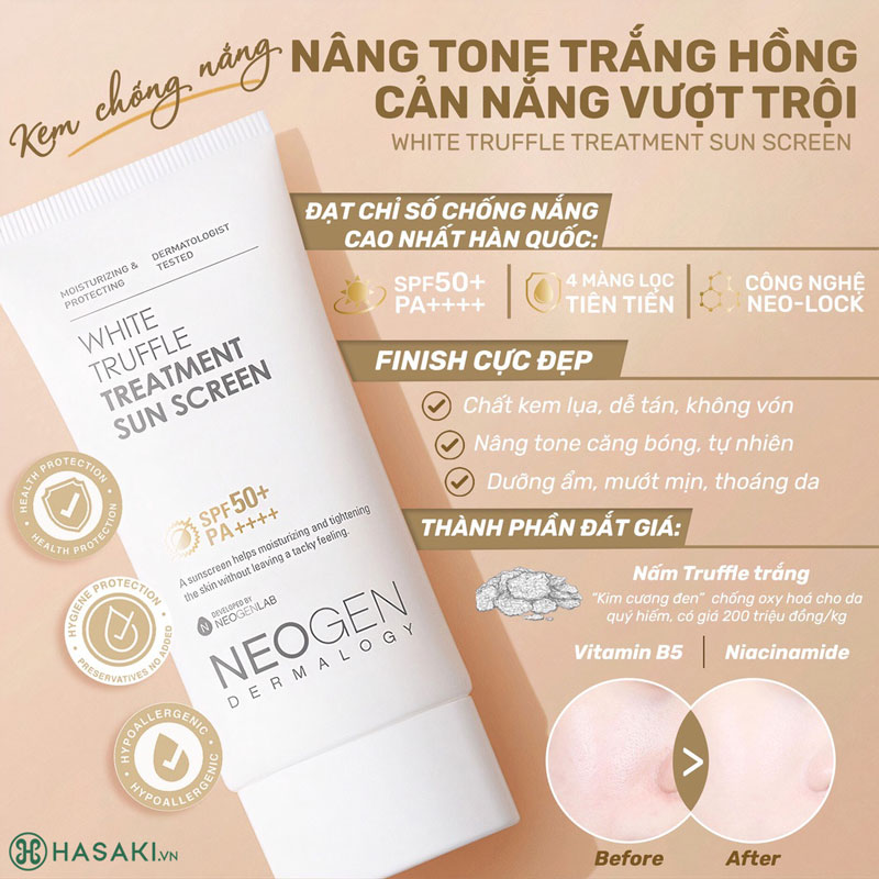 Kem Chống Nắng Neogen Dermalogy White Truffle Treatment Sun Screen SPF50+ PA++++ 