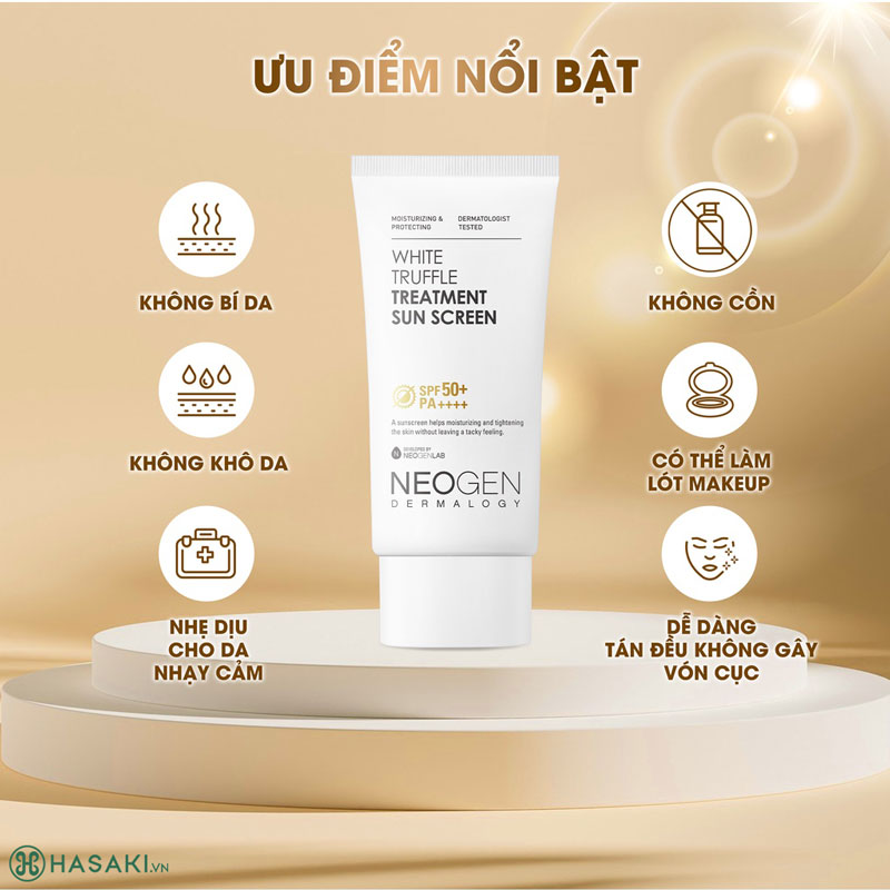 Kem Chống Nắng Neogen Dermalogy White Truffle Treatment Sun Screen SPF50+ PA++++ 50ml  - 1