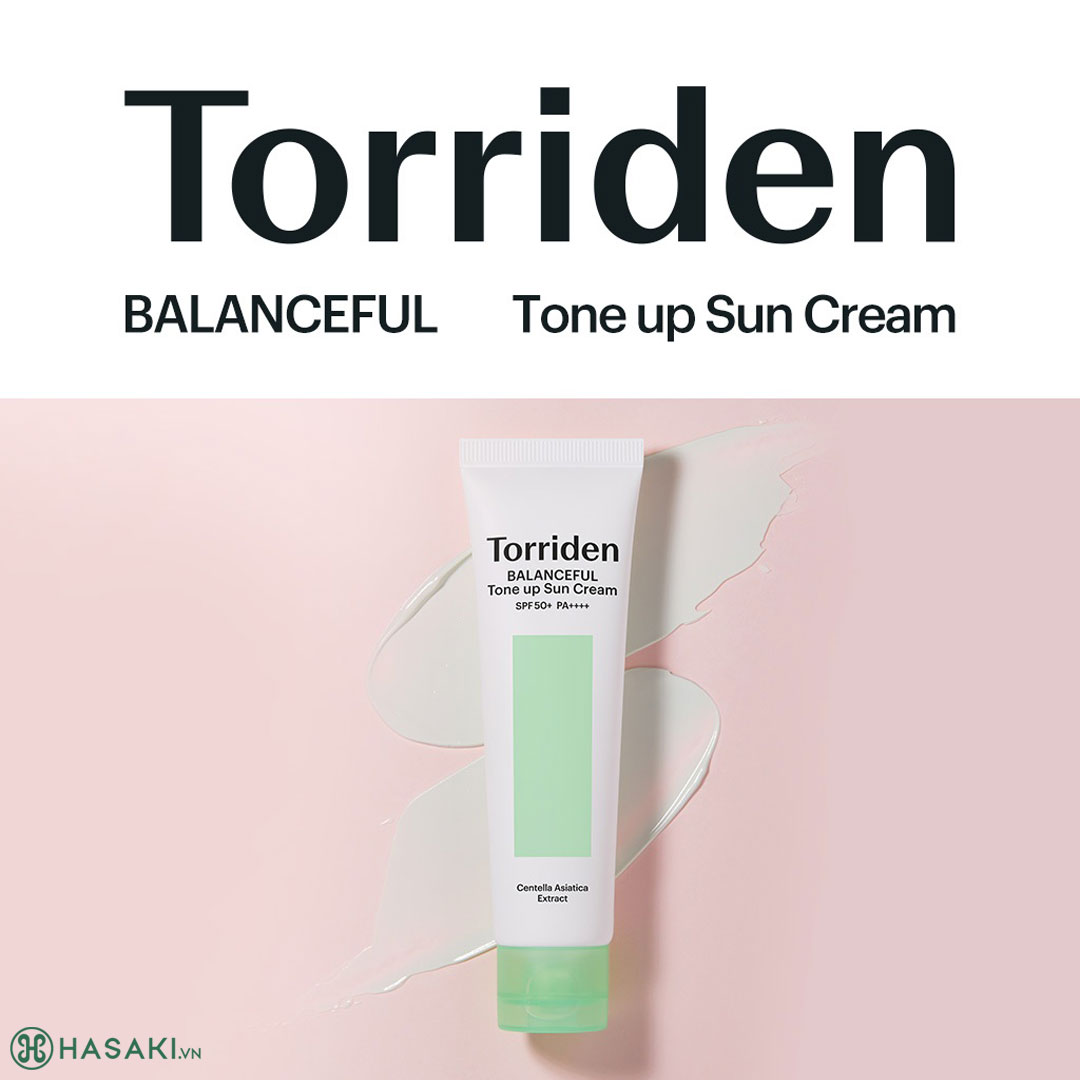 Kem Chống Nắng Torriden Balanceful Cica Tone Up Sun Cream SPF50+ PA++++ Nâng Tông Da 60ml 