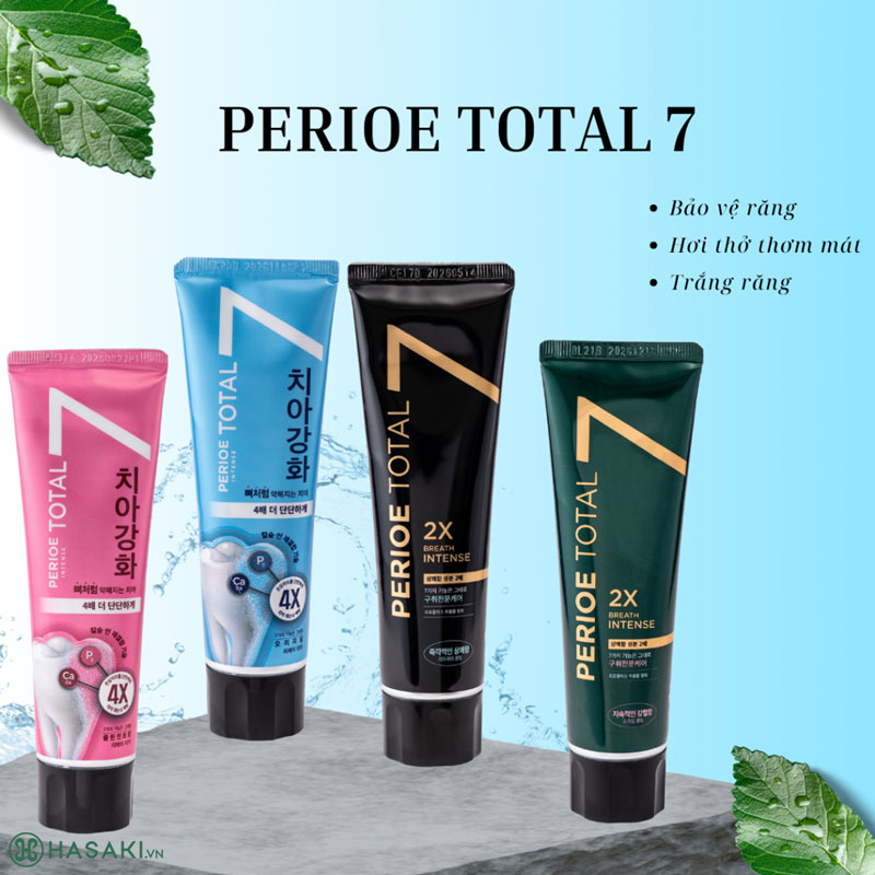 Kem Đánh Răng Perioe Total7 Intense Toothpaste 120g