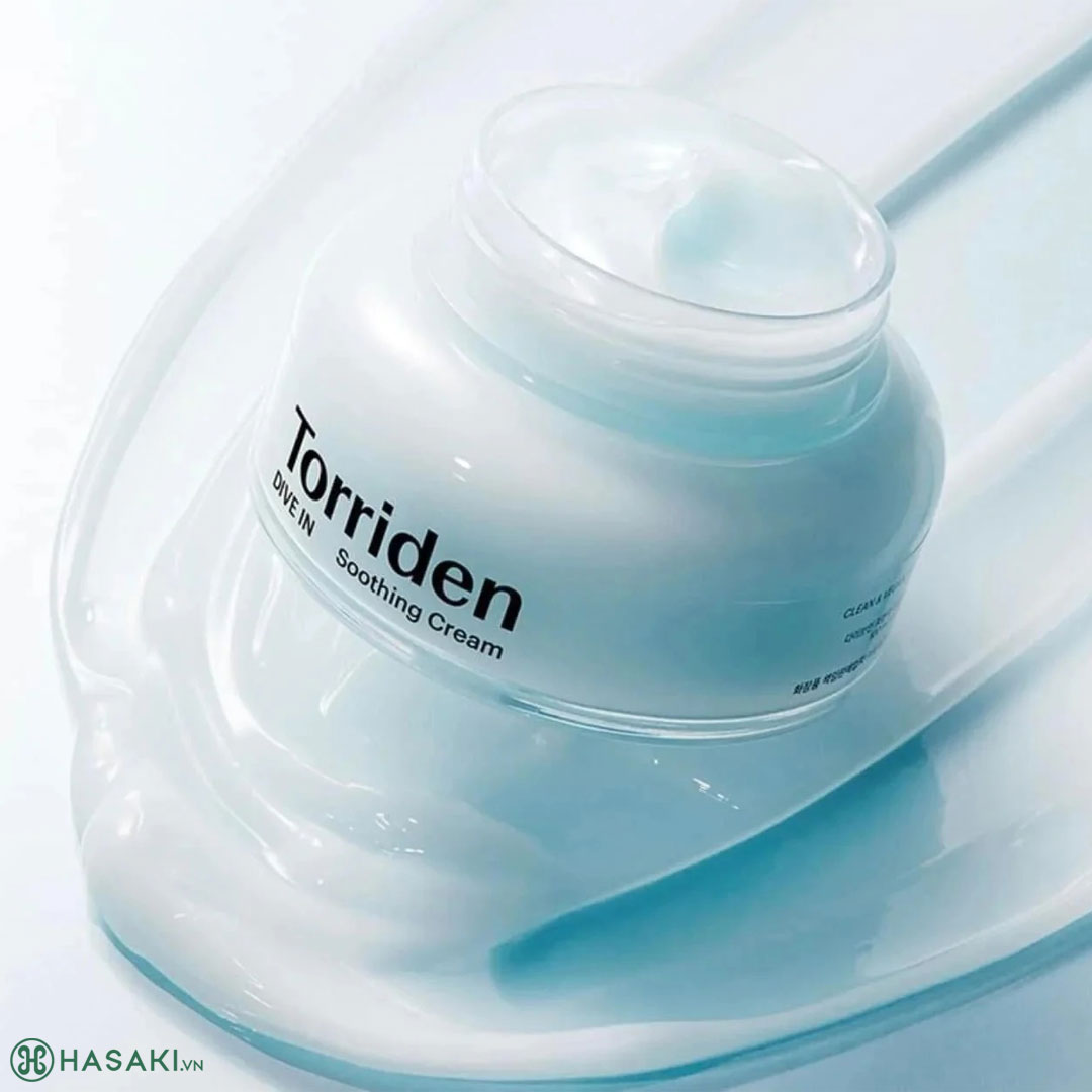 Kem Dưỡng Torriden DIVE-IN Low Molecular Hyaluronic Acid Soothing Cream Làm Dịu Mát, Dưỡng Ẩm, Sáng Bóng Da 100ml