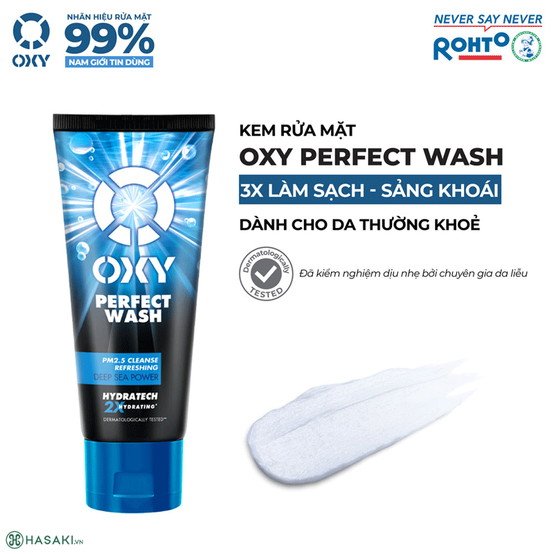 Kem Rửa Mặt Làm Sạch Sâu Sảng Khoái OXY Perfect Wash