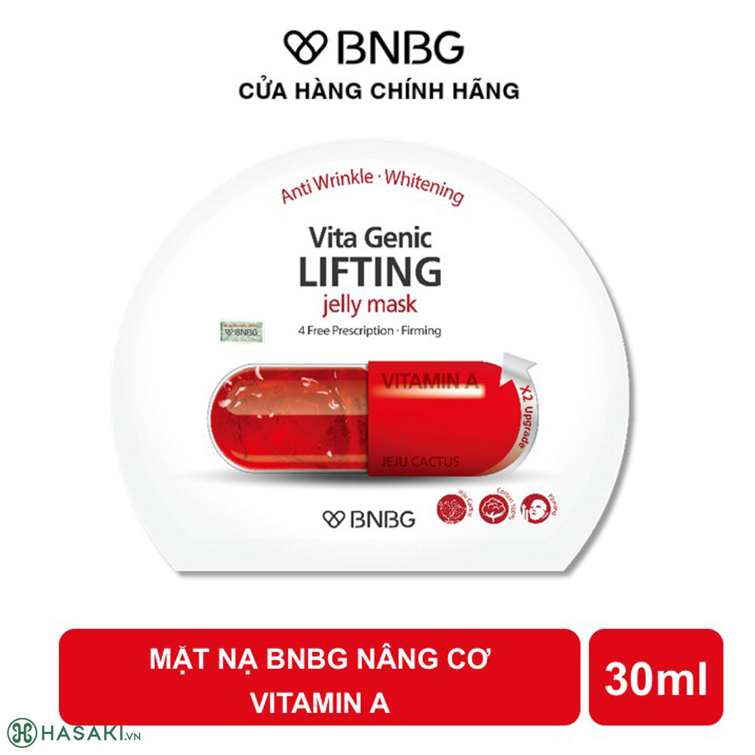 Mặt Nạ BNBG Vita Genic Lifting Jelly Mask Vitamin A Hỗ Trợ Nâng Cơ 30ml