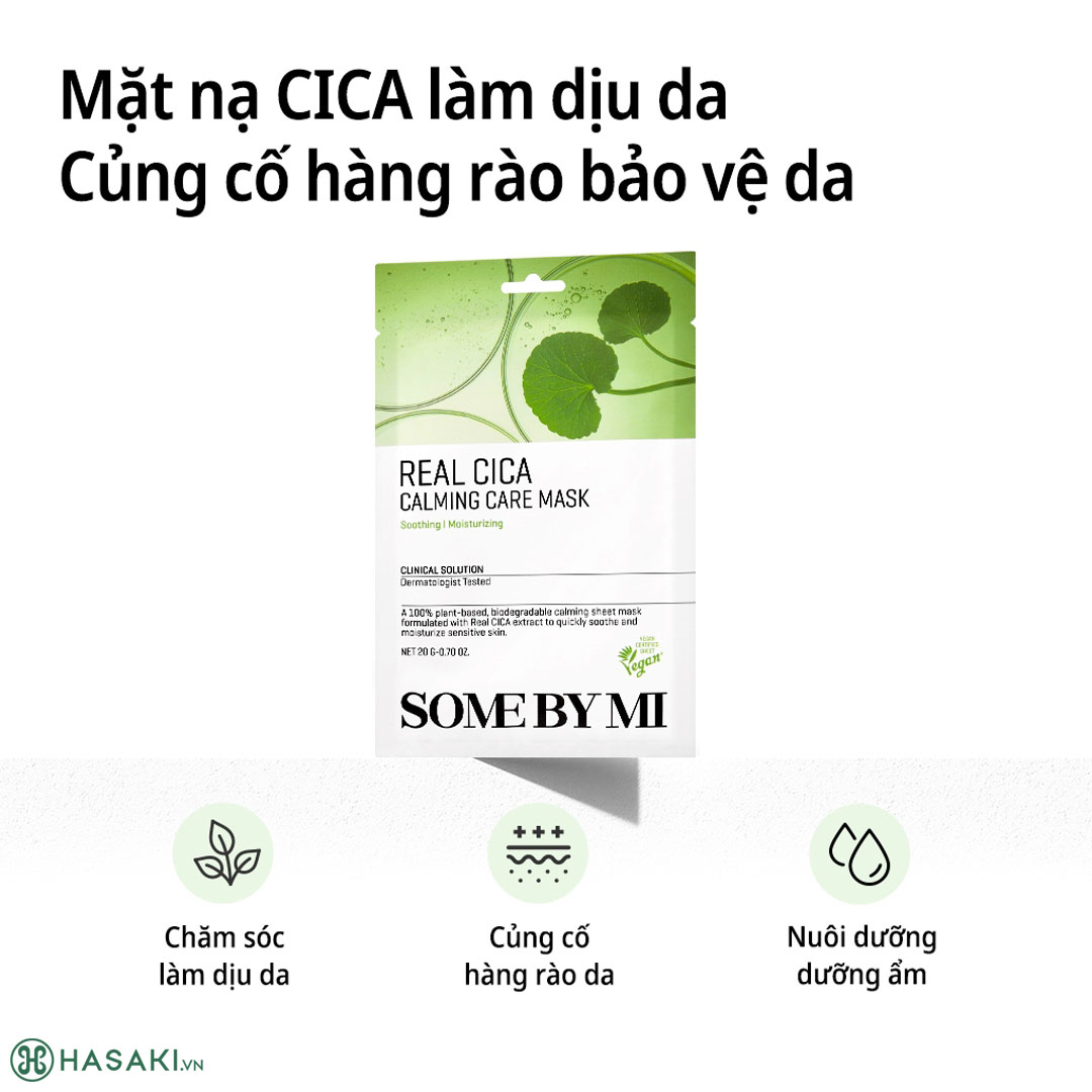 Mặt Nạ Dưỡng Da Some By Mi Real Cica Calming Care Mask