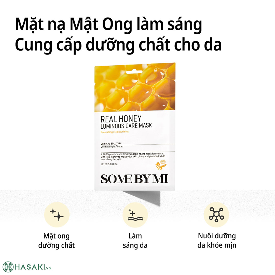 Mặt Nạ Dưỡng Da Some By Mi Real Honey Luminous Care Mask