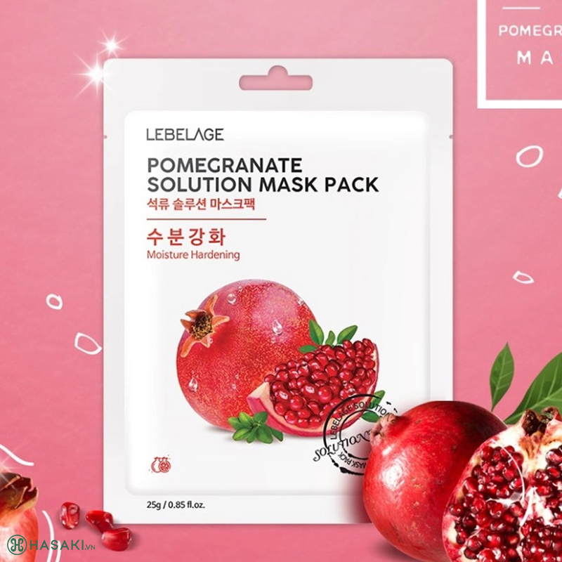 Mặt Nạ Lebelage Pomegranate Solution Mask Pack Trái Lựu Chống Oxy Hóa