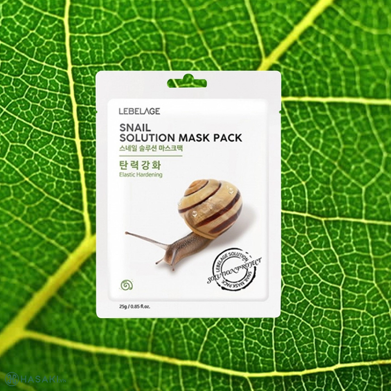 Mặt Nạ Lebelage Snail Solution Mask Pack Ốc Sên Dưỡng Ẩm Da, Tăng Độ Đàn Hồi 