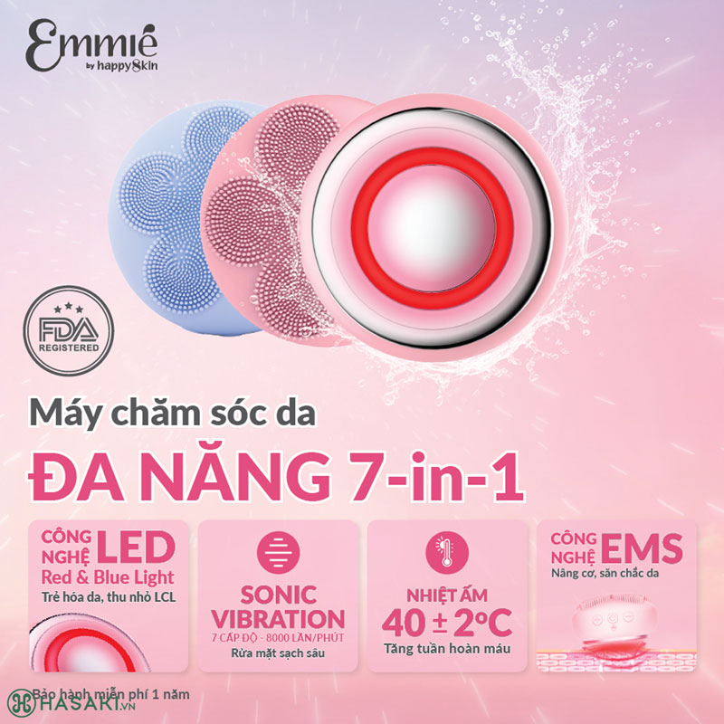 Máy Chăm Sóc Da Emmié Glowmaster 7 In 1 Beauty Device