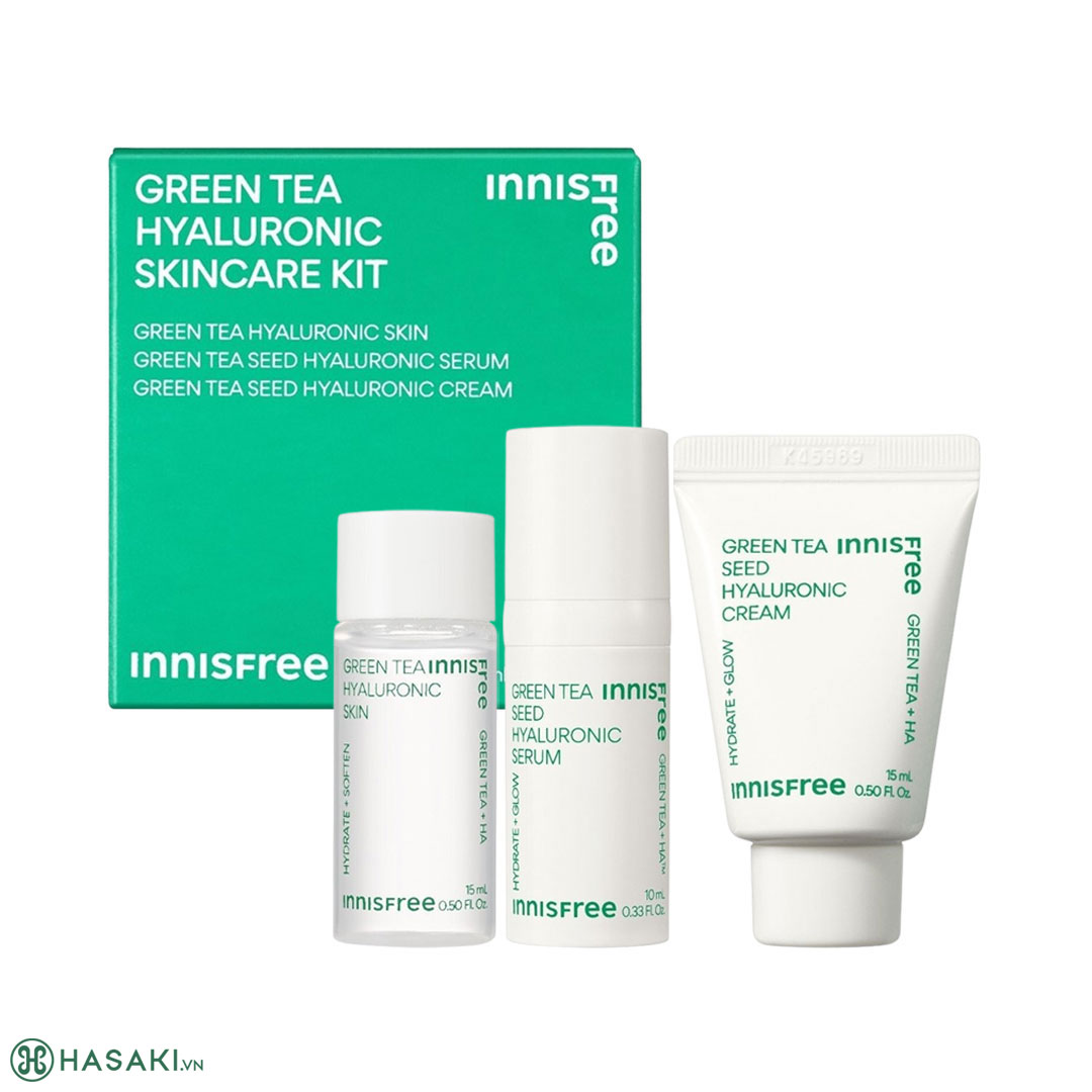 Bộ innisfree Green Tea Hyaluronic Skincare Kit Dưỡng Ẩm Từ Trà Xanh