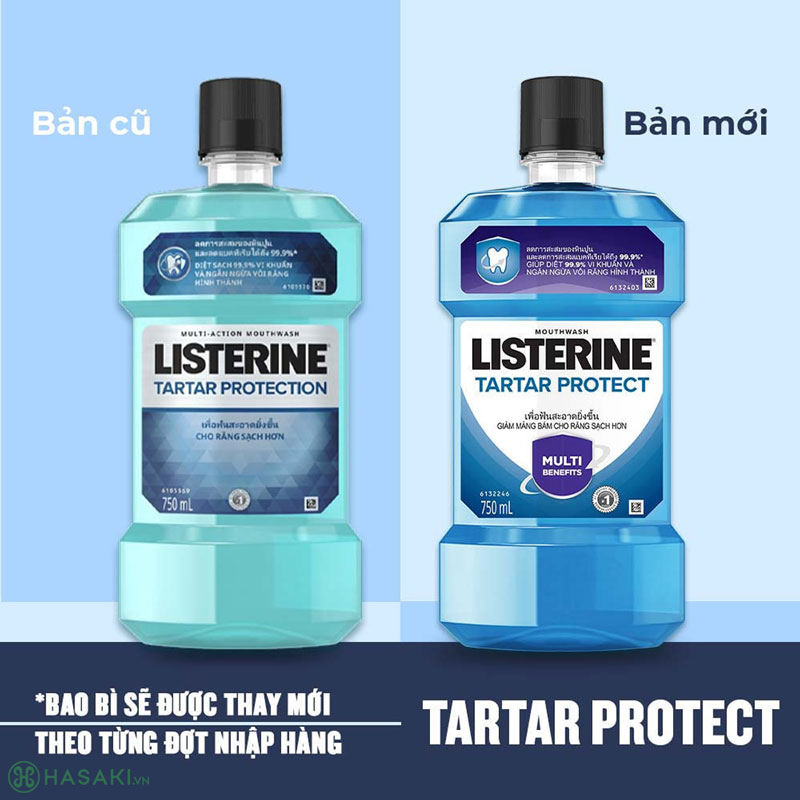 Nước Súc Miệng Listerine Ngăn Ngừa Mảng Bám Tartar Protect Multi-Action Mouthwash