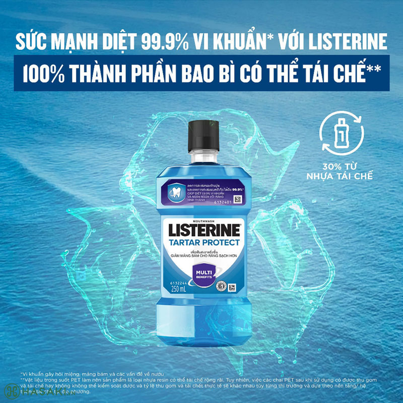 Listerine Tartar Protec Multi-Action Mouthwash 250ml