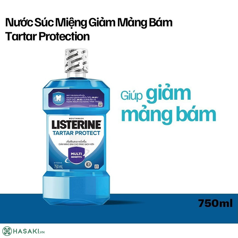 Nước Súc Miệng Ngăn Ngừa Mảng Bám Listerine Tartar Protect Multi-Action Mouthwash