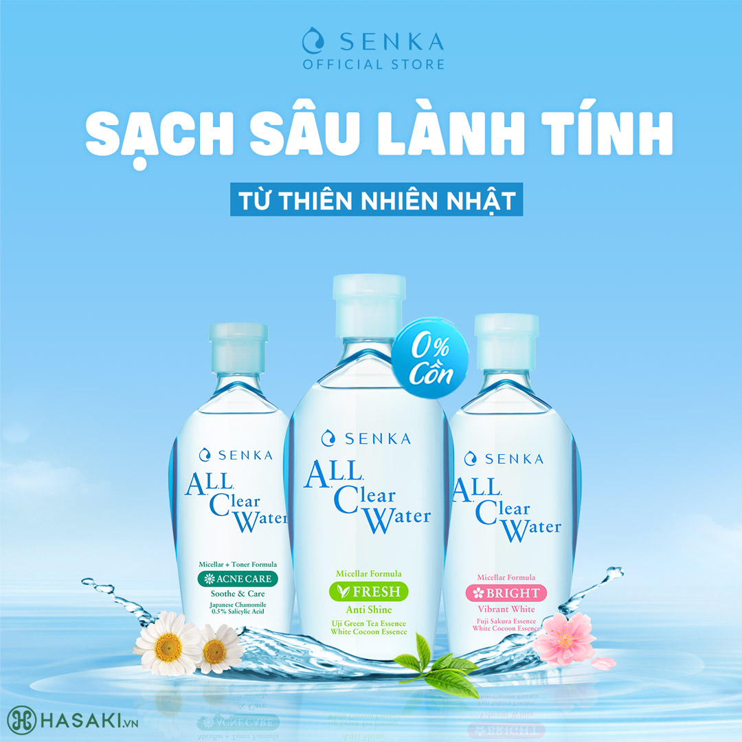 Nước Tẩy Trang Senka All Clear Water Micellar Formula 