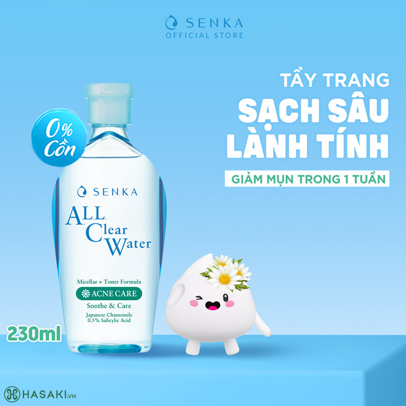 Nước Tẩy Trang Senka Ngăn Ngừa Mụn 230ml